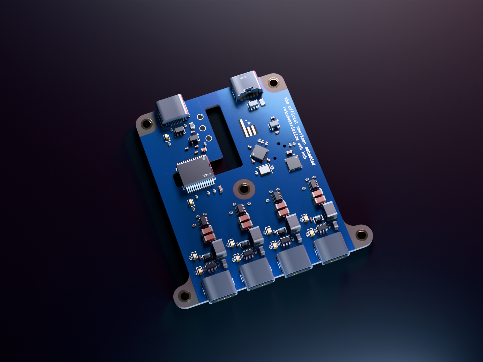 ISOLATED REINDVSTRIALIZE USB HUB, hero view
