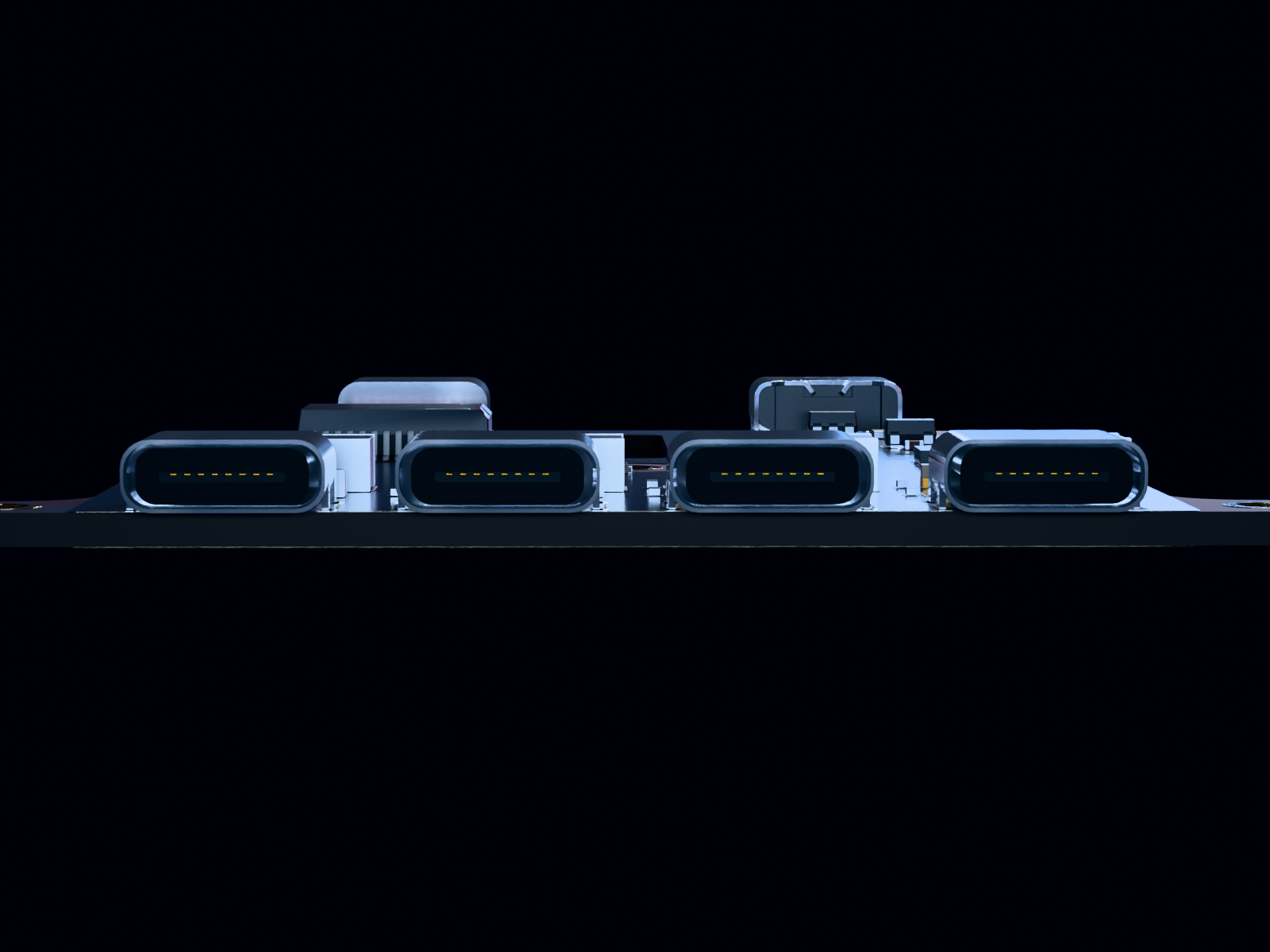 ISOLATED REINDVSTRIALIZE USB HUB, port view