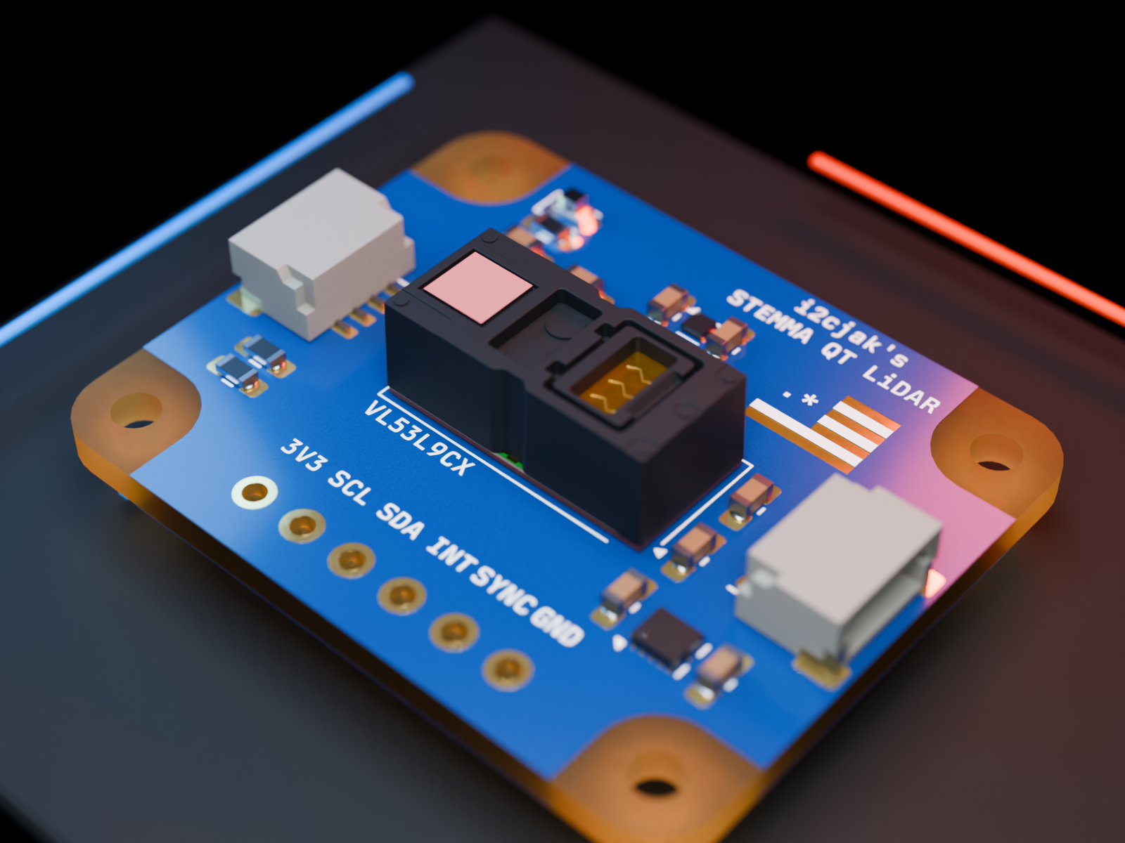 VL53L9CX STEMMA QT BREAKOUT, hero view