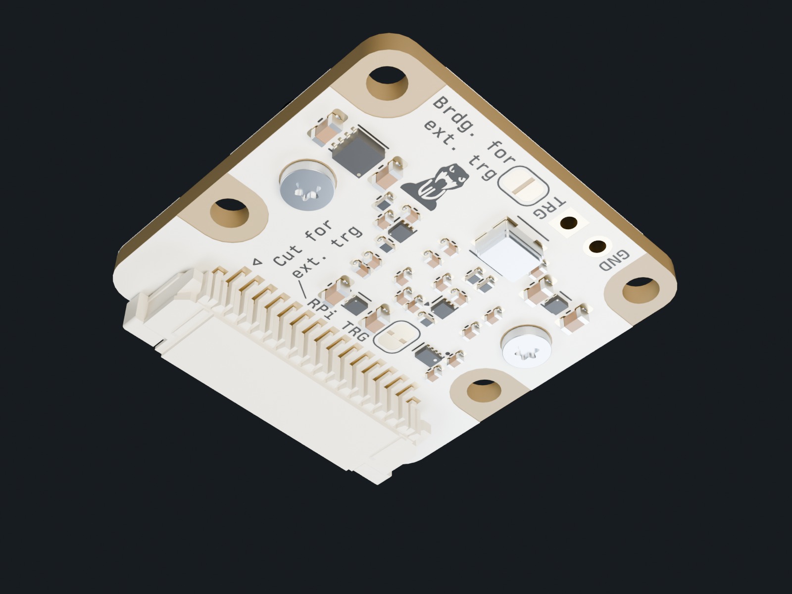 AR0145 Global Shutter Monochrome Camera Module, back render