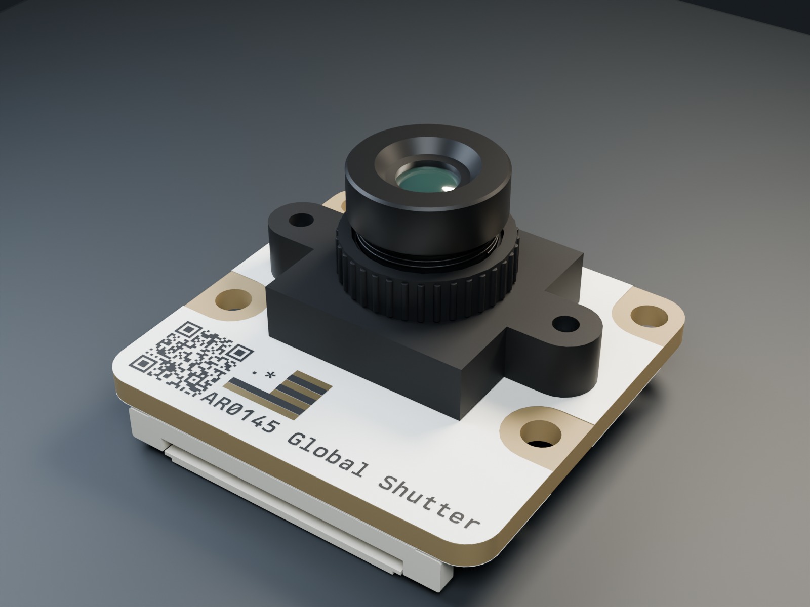 AR0145 Global Shutter Monochrome Camera Module, hero render